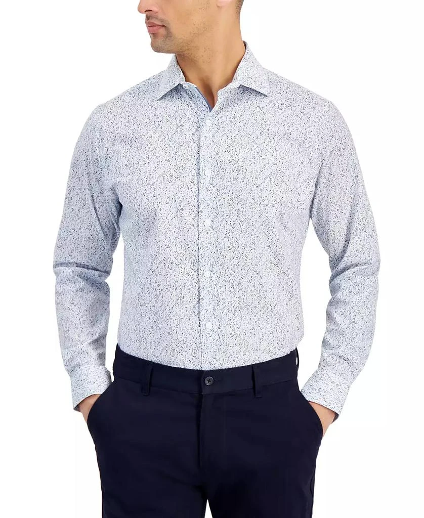 Bar III Men's Slim-Fit Contrast Vine Dress Shirt, Created for Macy's 2