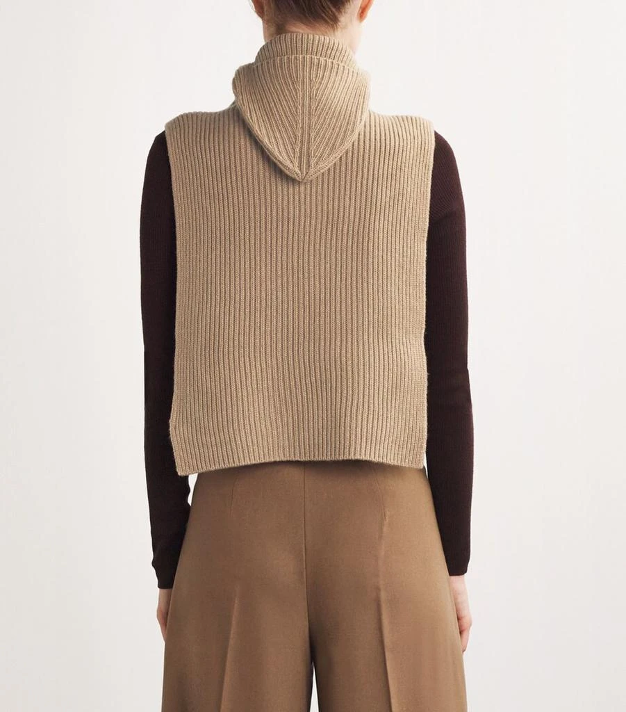 Max Mara Cashmere Hooded Sleeveless Sweater 4