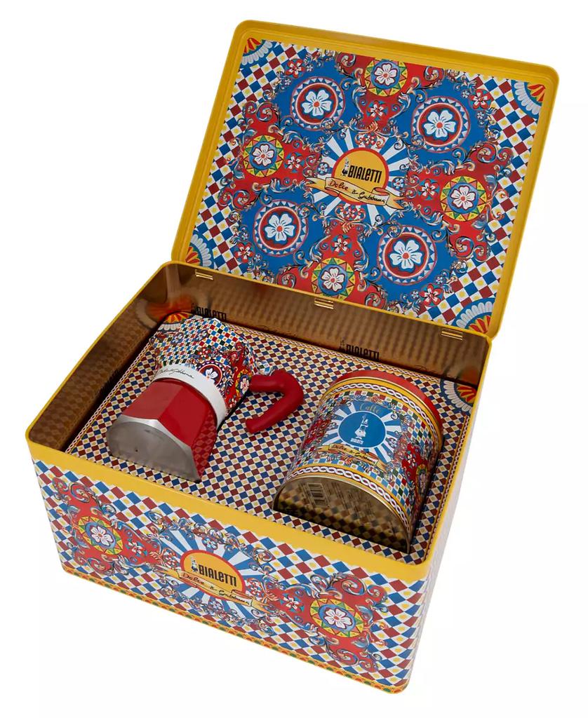 Bialetti Dolce&Gabbana Set 3 Cup Moka Coffee,Tin
