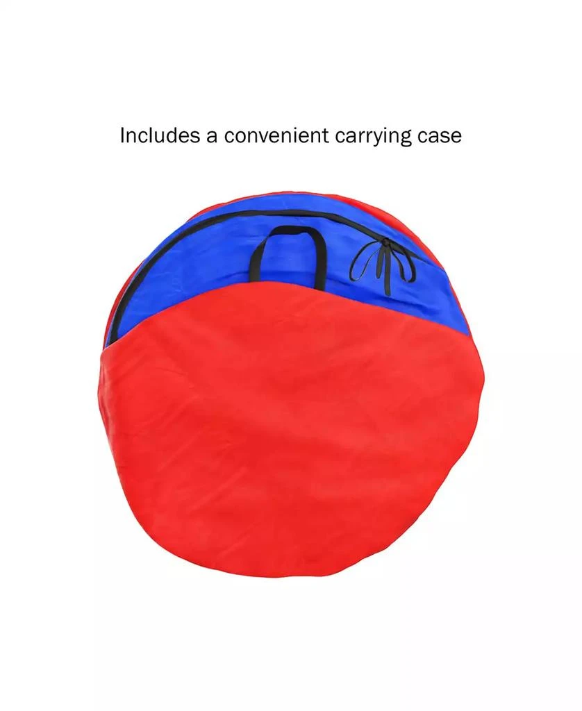 Trademark Global Hey Play Kids Play Tunnel - 4-Way Pop Up Crawl Through Tent, Indoor-Outdoor Fun For Kids And Toddlers, Foldable Portable Playhouse 4