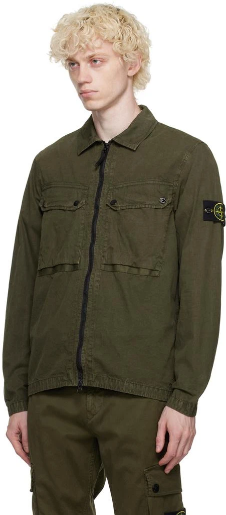 Stone Island Khaki Faded Jacket 4