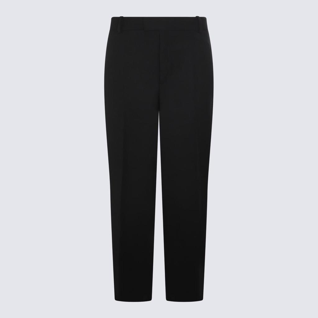 Maison Kitsune Maison Kitsuné Black Wool Blend Pants