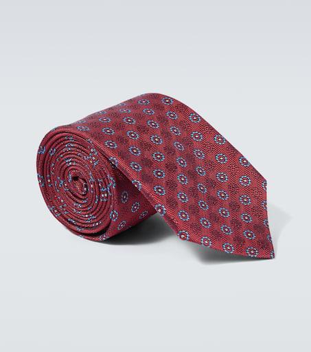 Canali Silk jacquard tie