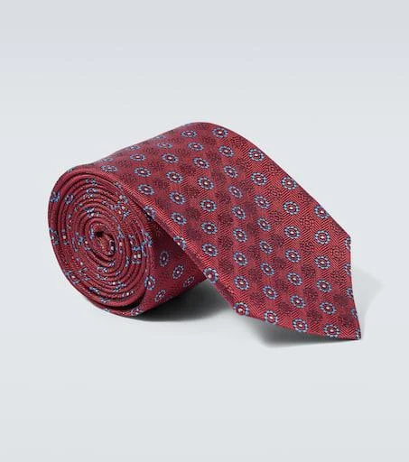 Canali Silk jacquard tie 1