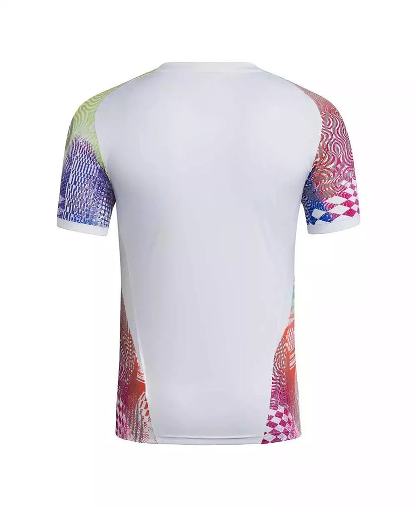 Adidas Men
s White LAFC 2025 Pride Pre-Match Jersey 3