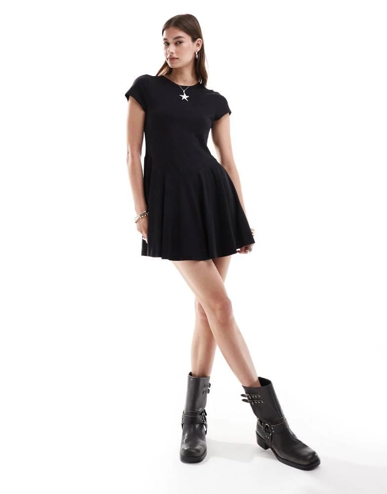 Shop Monki short sleeve mini jersey dress with an a-line skirt in black on Sale at BeyondStyle Get 56% Off Monki short sleeve mini jersey dress with an a-line skirt in Shop Monki short sleeve mini jersey dress with an a-line skirt in black on Sale at BeyondStyle Get 56% Off Monki short sleeve mini jersey dress with an a-line skirt in