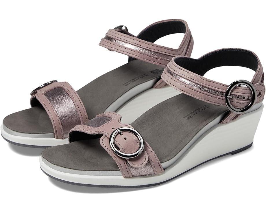 SAS Seight Sandal Women's US 9.5 Wisteria Ankle Strap Wedge Heel Slip-On ZOGG32