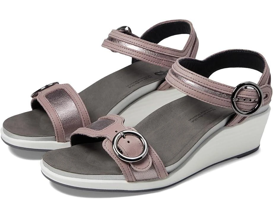 SAS Seight Sandal Women's US 9.5 Wisteria Ankle Strap Wedge Heel Slip-On ZOGG32 1