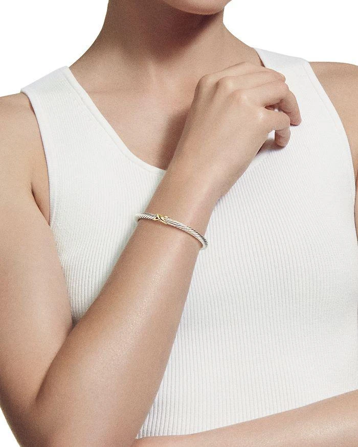 David Yurman X Bracelet with 14K Gold 2