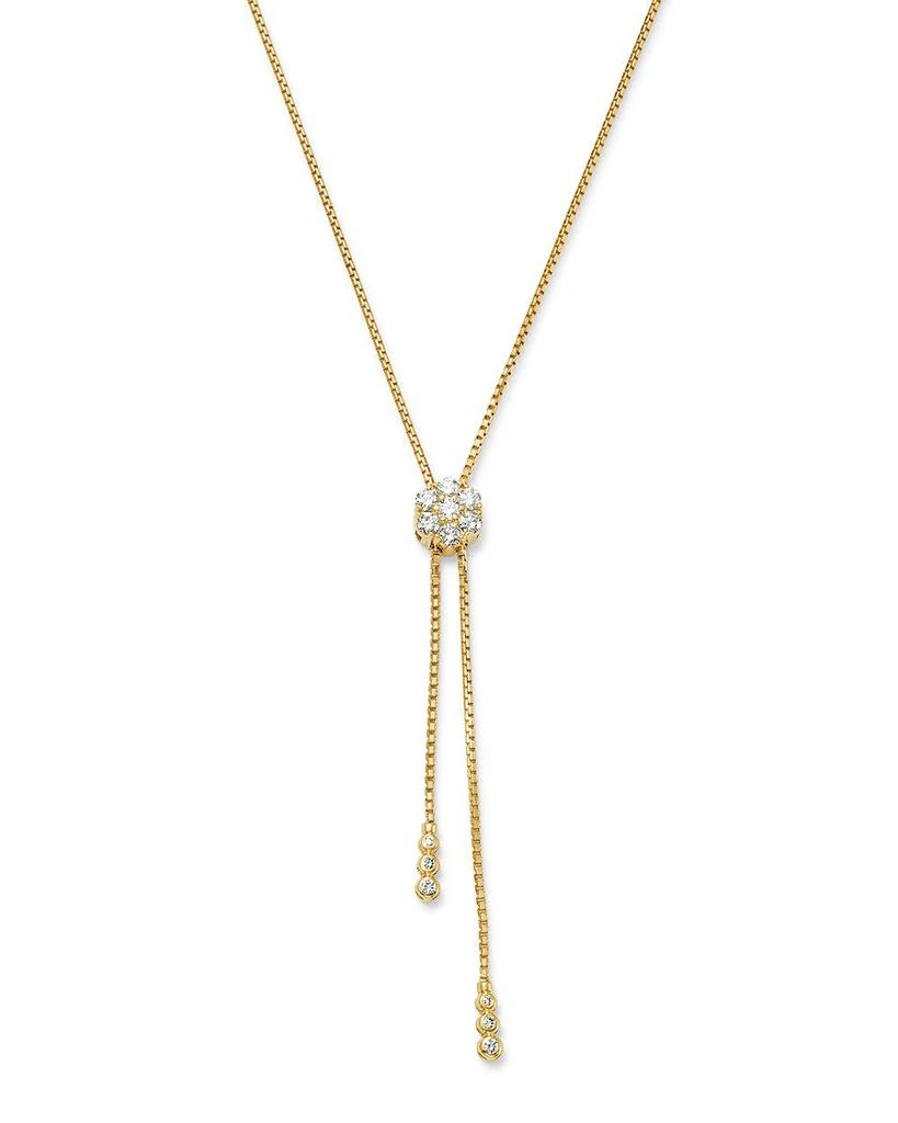 Bloomingdale's Diamond Flower Bolo Necklace in 14K Yellow Gold, 0.85 ct. t.w. 1