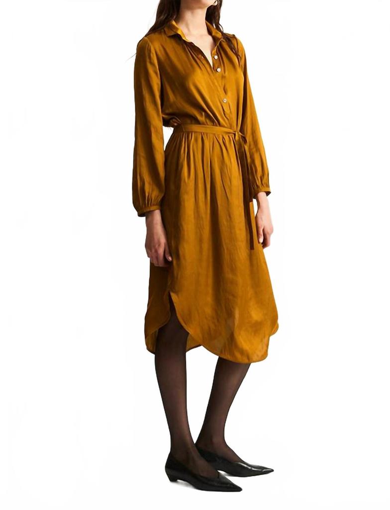 RAQUEL ALLEGRA Vivienne Dress In Gold