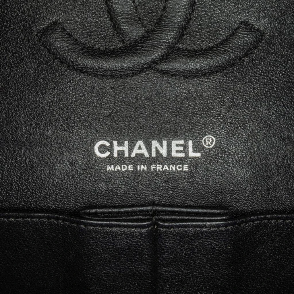 Chanel Chanel Black Patent Leather Classic Double Medium Flap Bag 8