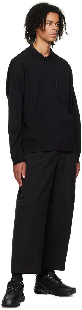 DESCENTE Black Fusion Knit Polo 4
