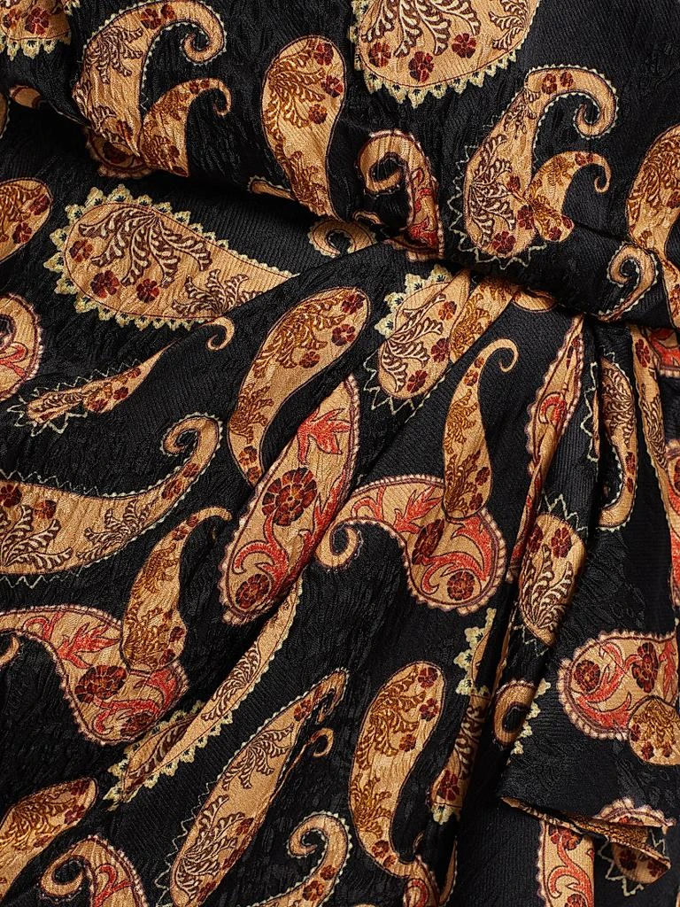 Saloni Isa Paisley Draped Minidress 7