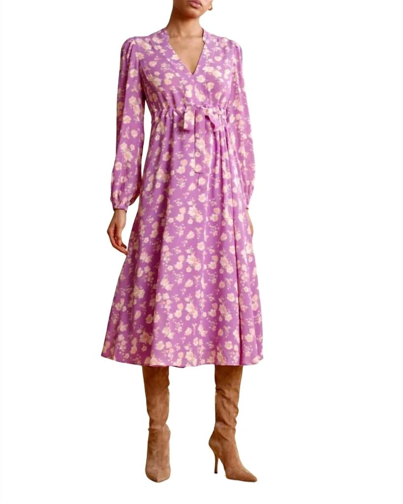 byTiMo Spring Tieband Dress In Rose Violet 1