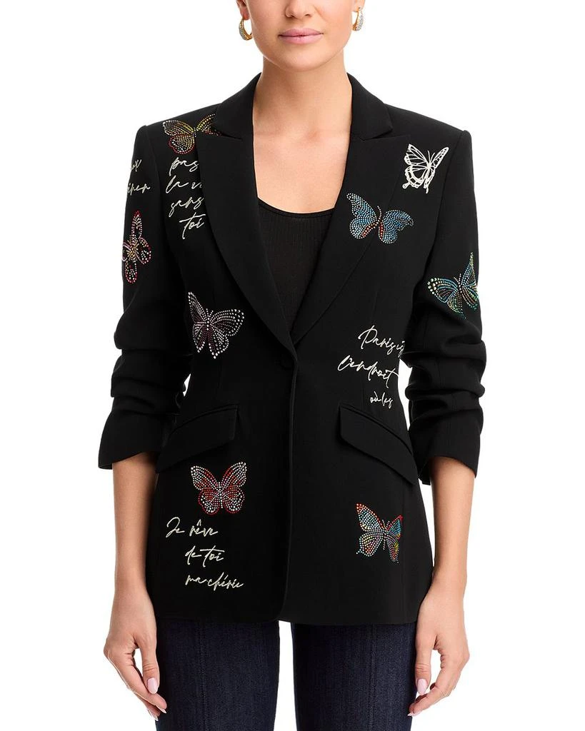 Cinq à Sept Butterfly Loveletter Scrunched Cheyenne Blazer 7