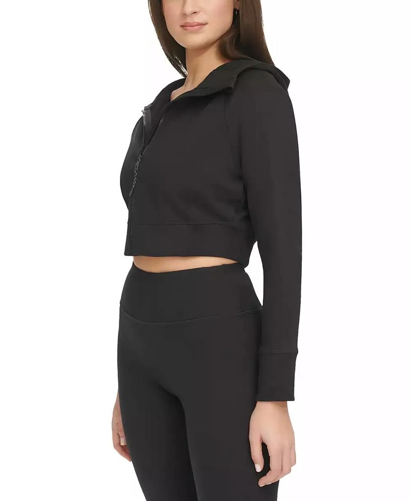 Calvin Klein Women's Zippered Cropped Hoodie 3