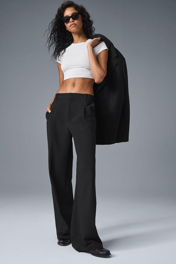 Alo High-Waist Pursuit Trouser (Long) - Black