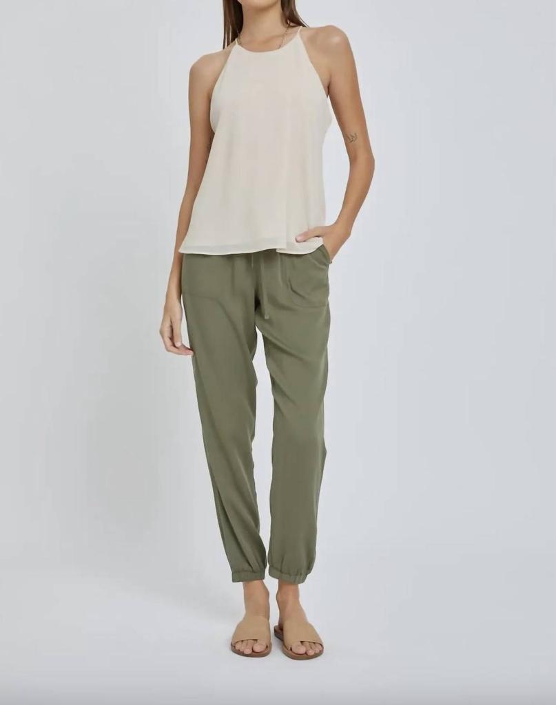 be cool Drawstring Joggers In Olive