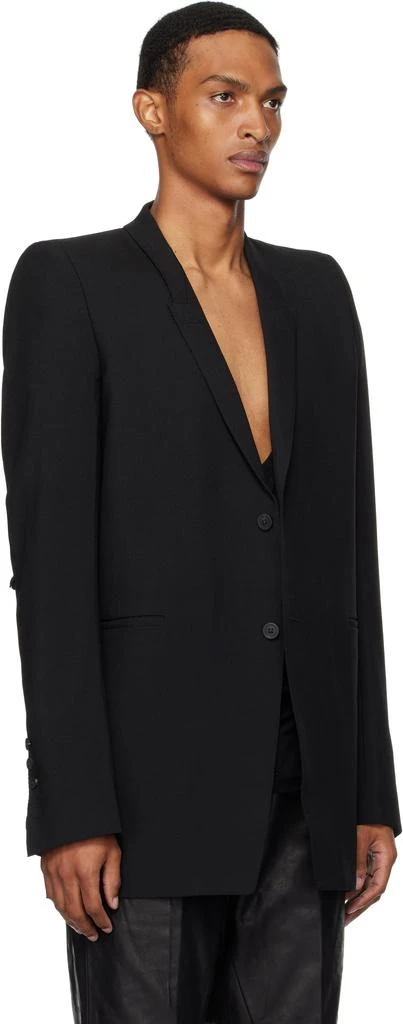 Rick Owens Black Concordians Dirt Tailored LS Blazer 2
