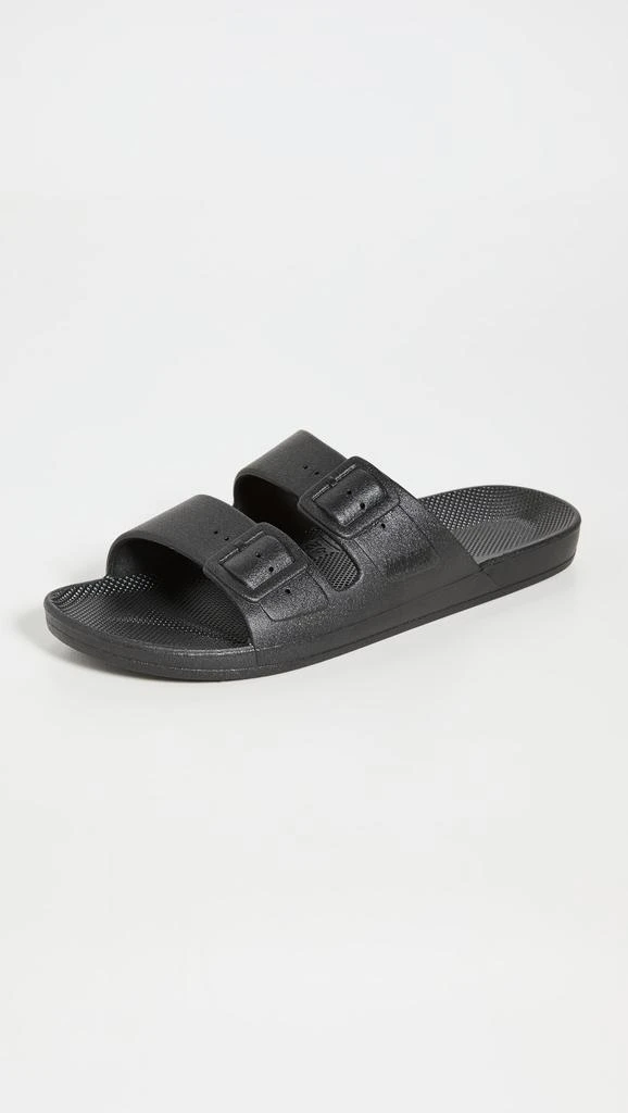 FREEDOM MOSES Two Band Unisex Slides 1