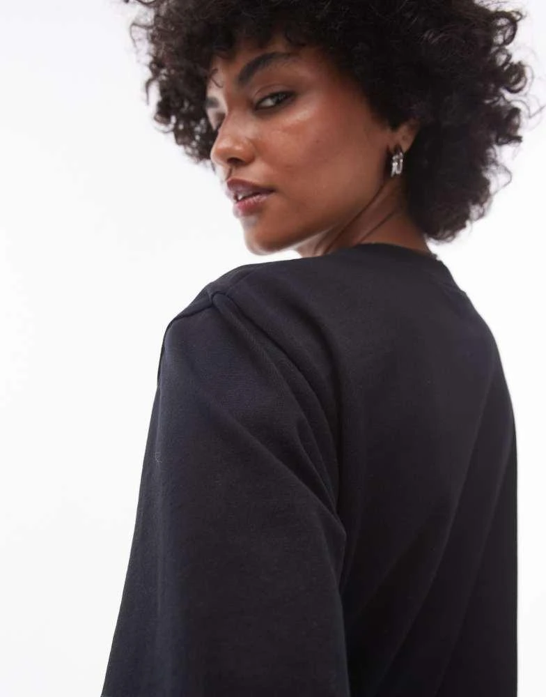 Topshop Topshop premium basic short sleeve tee in black 3