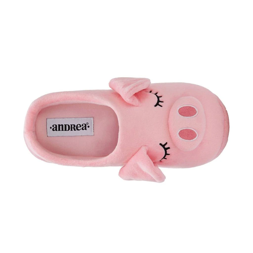 Andrea Women's Comfy Piggy Slippers In Pink 2