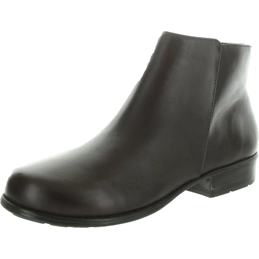 Walking Cradles Womens Zipper Leather Ankle Boots 1