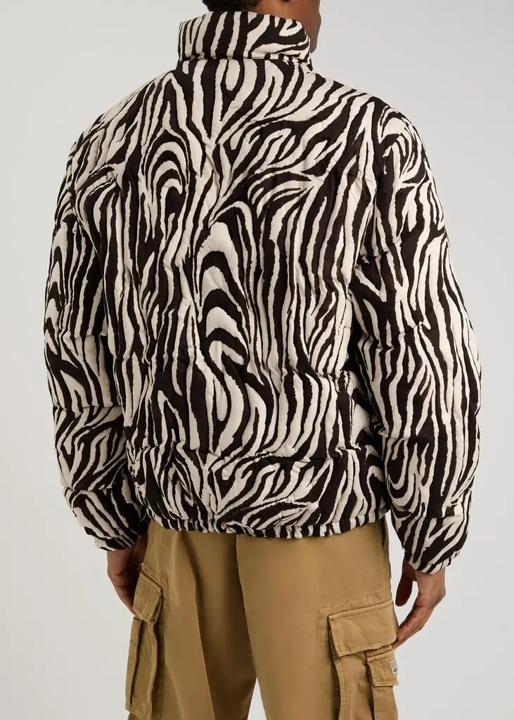 ERL Zebra-print quilted cotton jacket  3