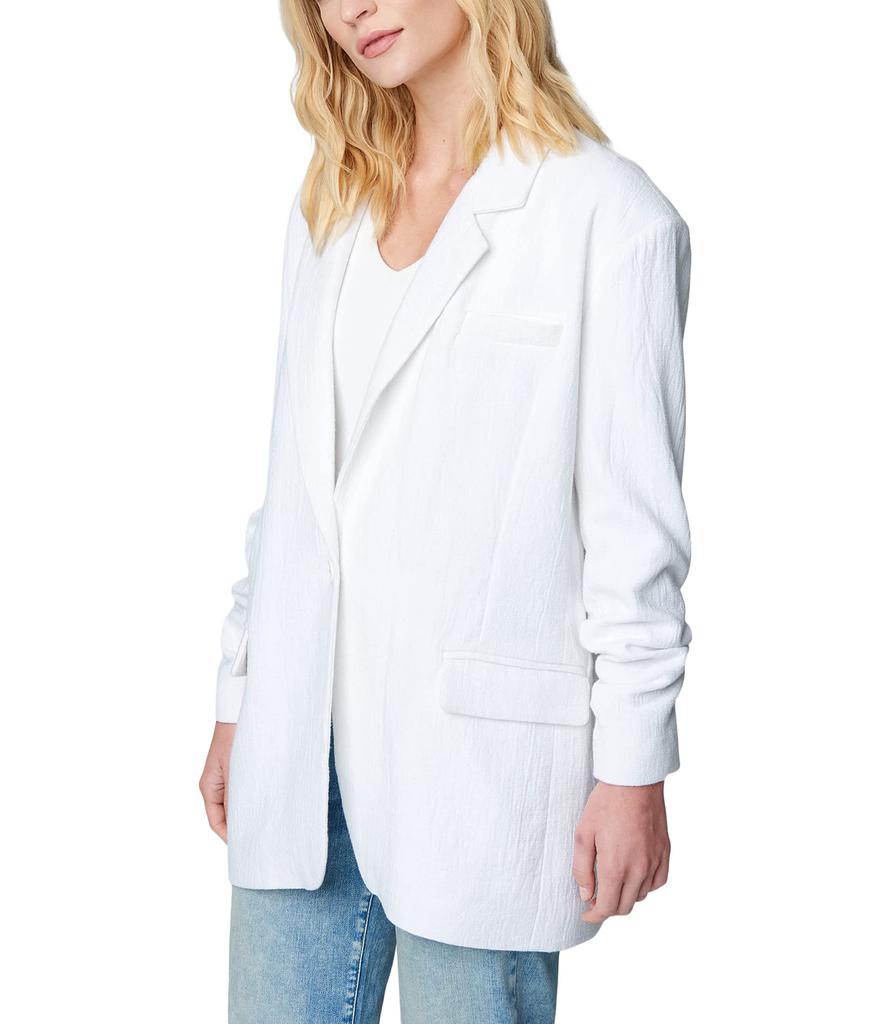 Blank NYC White Oversized Single Button Blazer in So Ice