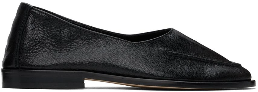 Hereu Black Juliol Winter Supple Shiny Ballerina Flats 1