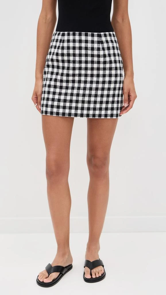 Wayf Gracie Gingham Mini Skirt 6