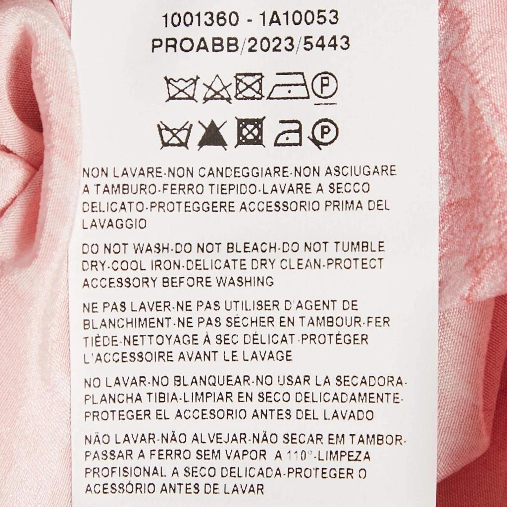 Versace Versace Pink Barocco Print Silk Shirt and Skirt Set S 9