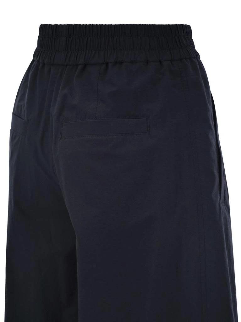 Brunello Cucinelli Brunello Cucinelli Elasticated Waistband Wide-Leg Trousers 4