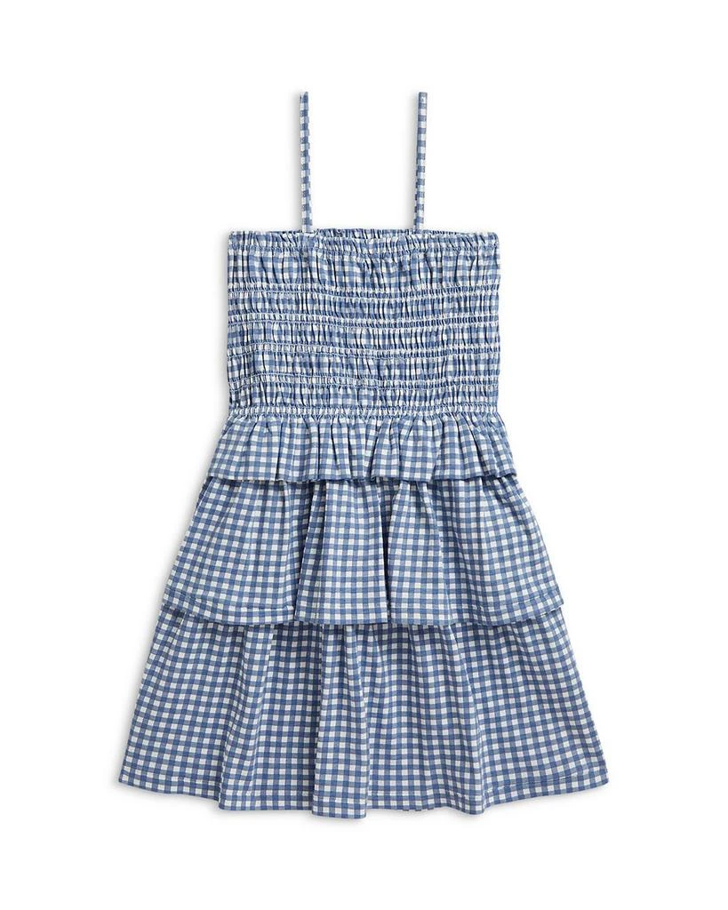 Ralph Lauren Girls
 Plaid Smocked Cotton Jersey Dress - Big Kid, Little Kid 2