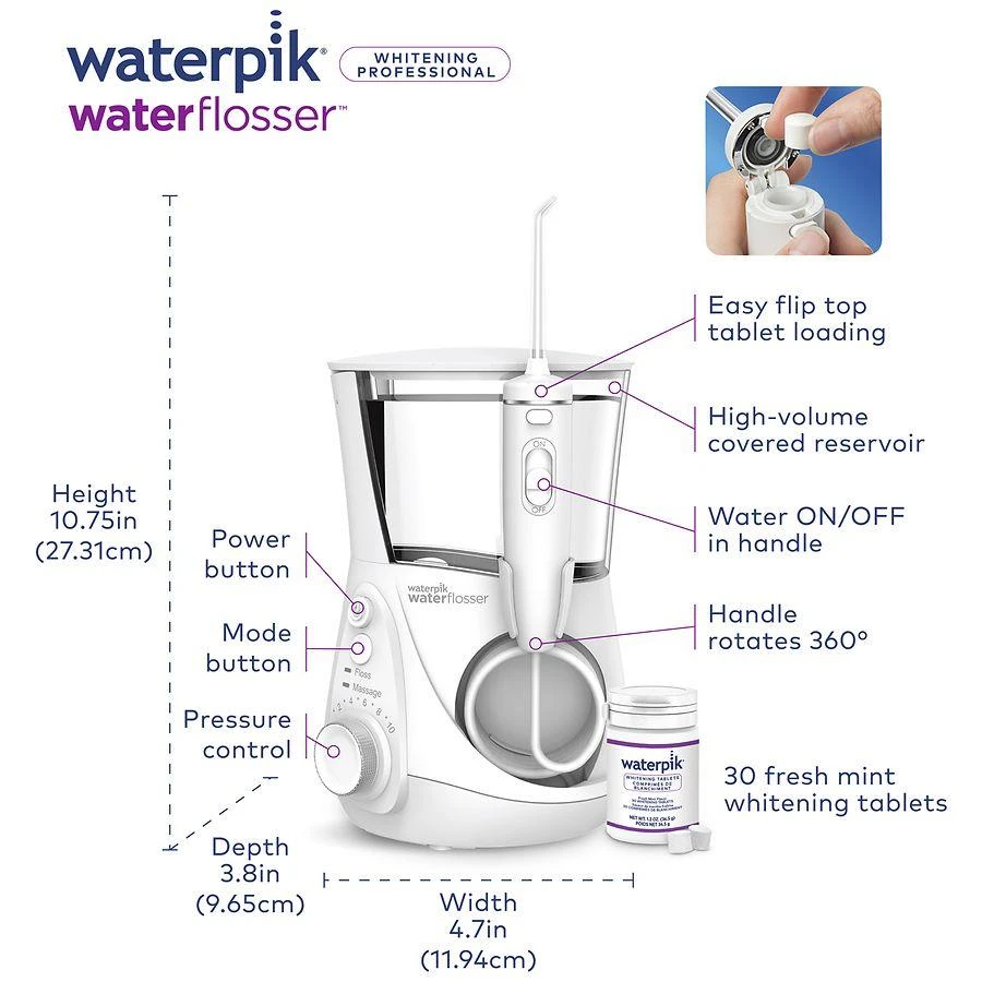 Waterpik Whitening Professional Water Flosser 7
