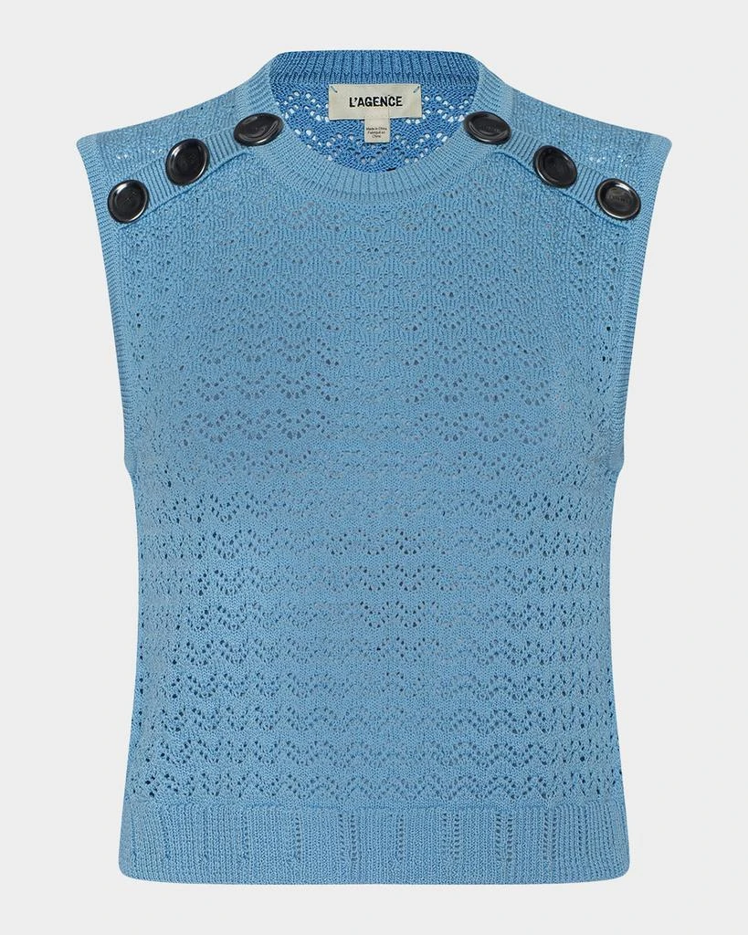 L
Agence Max Pointelle Knit Vest