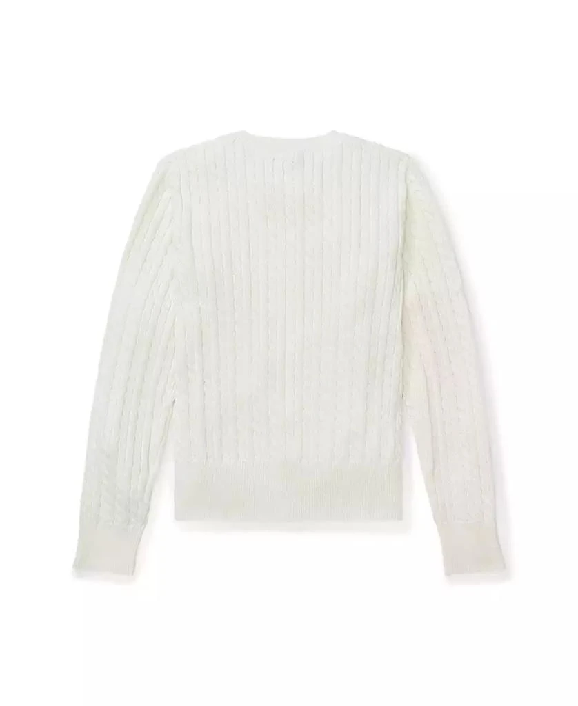 Ralph Lauren Big Girls Mini-Cable Cotton Cardigan 2