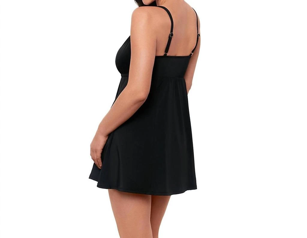 Swim Solutions Swim Solutions - Empire-Waist Swim Dress 3