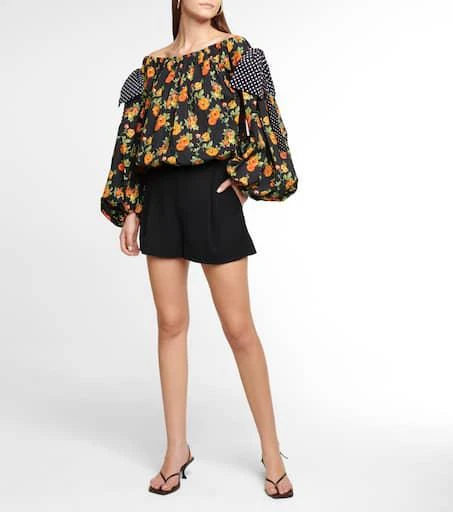 CAROLINE CONSTAS Mason floral off-shoulder top 2