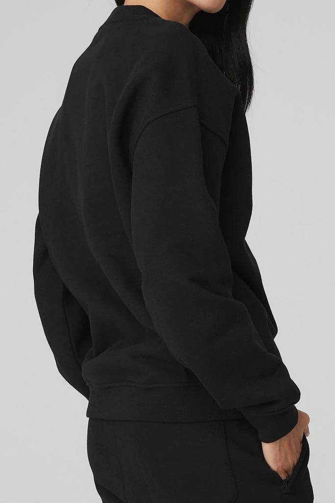 Alo Renown Heavy Weight Crew Neck Pullover - Black 5