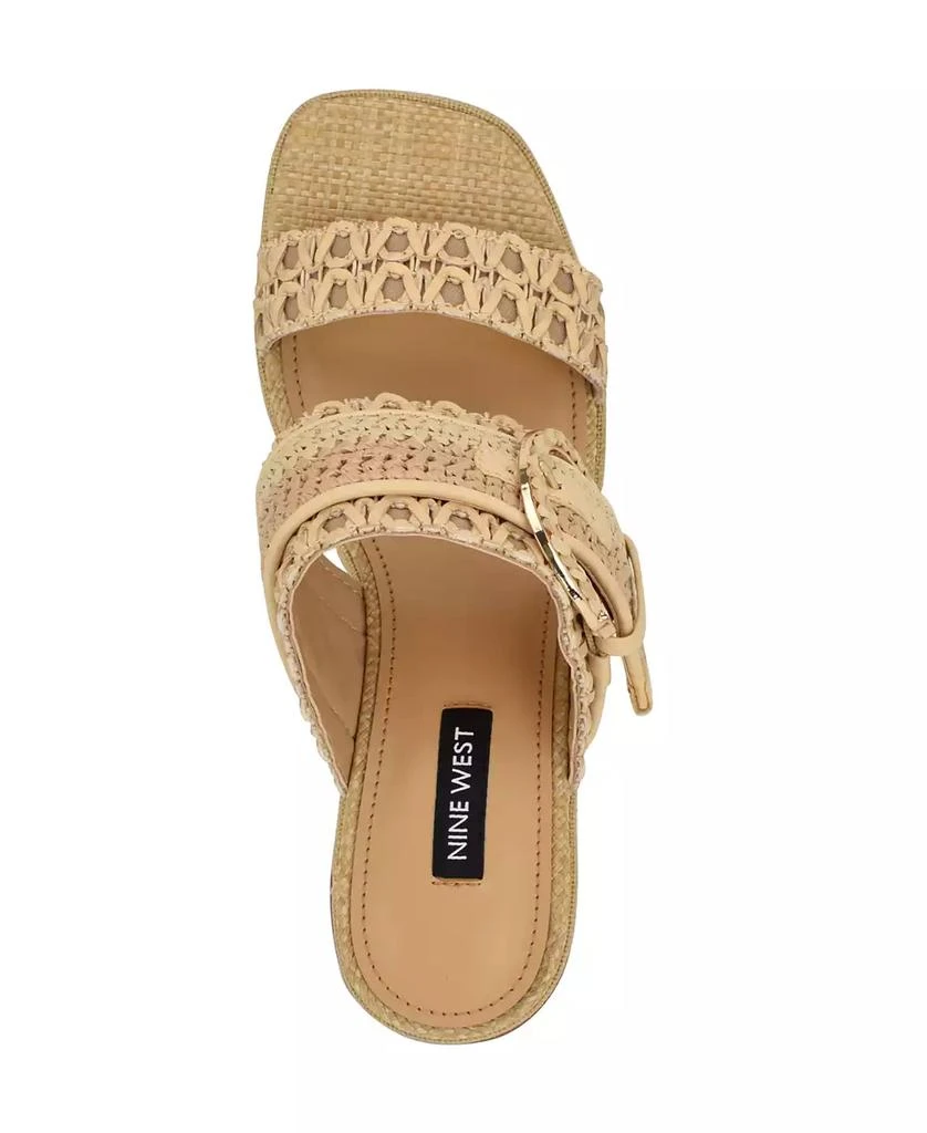 Nine West Women's Ebels Woven Block Heel Sandals 4