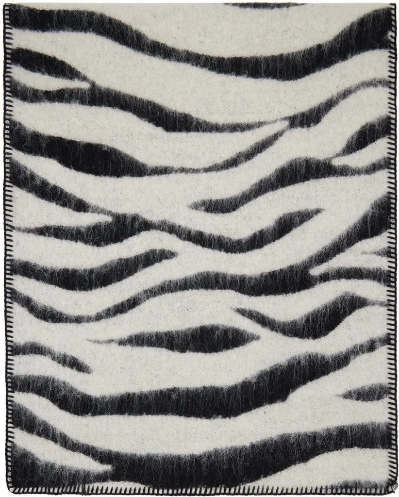 Marc Jacobs Black & White 'The Zebra Brushed' Scarf 1