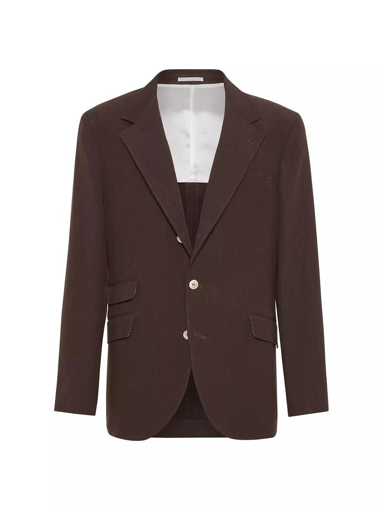 Brunello Cucinelli Twisted Linen Deconstructed Cavallo Blazer 2