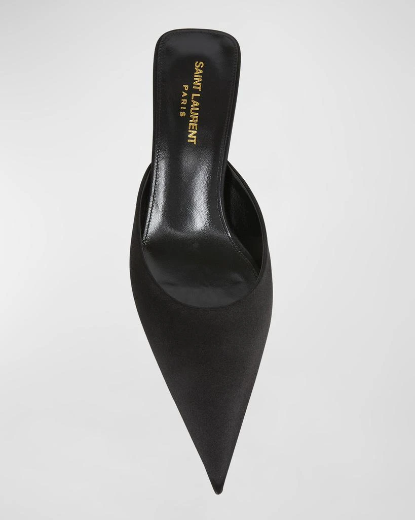 Yves Saint Laurent Barbara Silk Mule Pumps 5