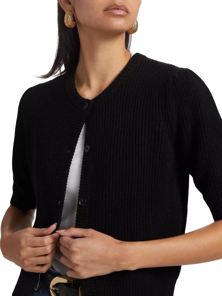 FRAME Shrunken Wool-Cashmere Cardigan 6