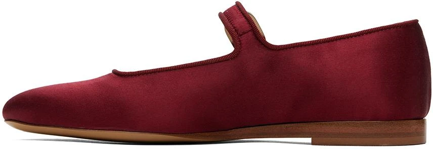 Le Monde beryl Burgundy Mary Jane Ballerina Flats 3