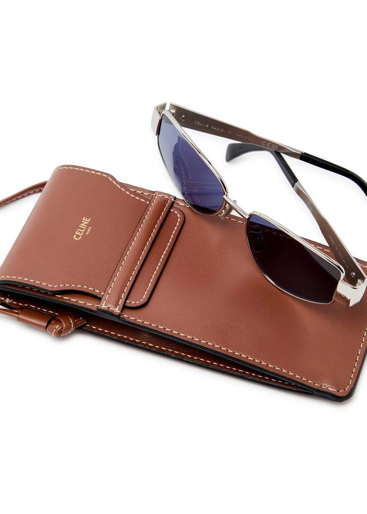 Celine Triomphe metal cat-eye sunglasses 4