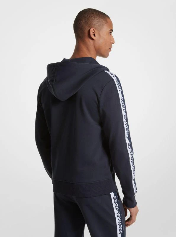 Michael Kors Logo Tape Cotton Blend Zip-Up Hoodie 2