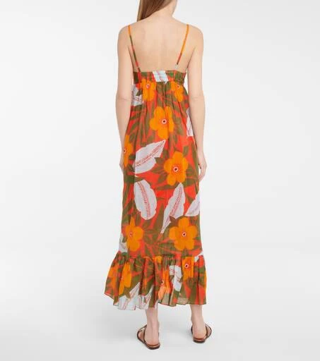 Lee Mathews Oleander floral ramie maxi dress 3